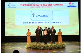 O-Sung Vina Received Award the Top 10 - Vietnam Top Brands 2023